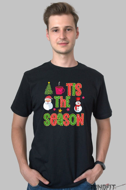 Tricou De Craciun - Tis The Season barbat negru