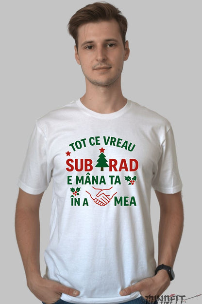 Tricou De Craciun - Tot Ce Vreau Sub Brad dama negu