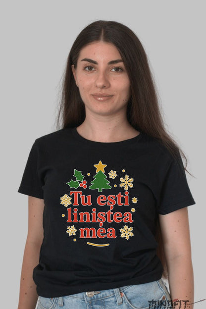 Tricou De Craciun - Tu Esti Linistea Mea barbat alb