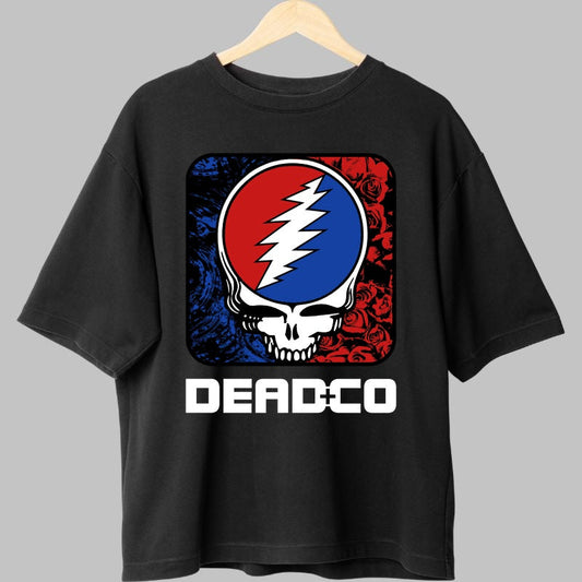 Tricou Dead & Co - Skull & Lightning Vibes fata