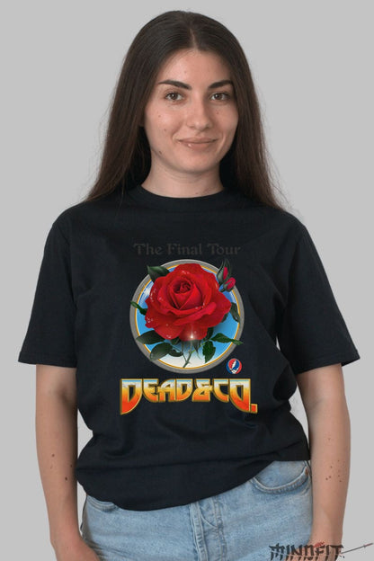 Tricou Dead & Co - The Final Tour Rose Edition dama negru