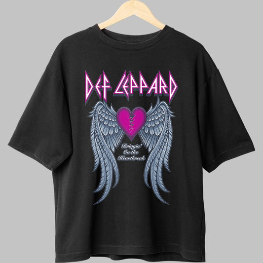 Tricou Def Leppard - Bringin- On the Heartbreak fata