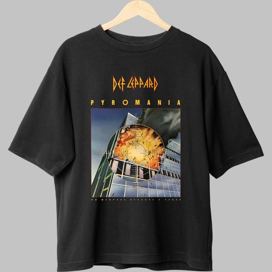 Tricou Def Leppard - Pyromania Album Art fata