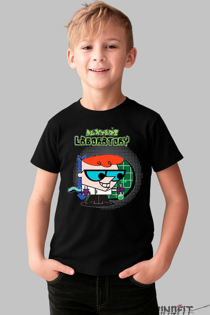 Tricou Dexter's Laboratory - Cartoon Network baiat negru