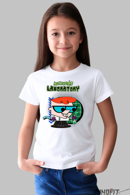 Tricou Dexter's Laboratory - Cartoon Network fata alb
