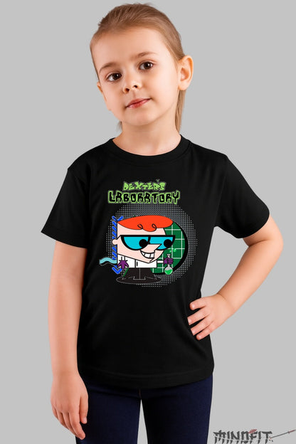 Tricou Dexter's Laboratory - Cartoon Network fata negru
