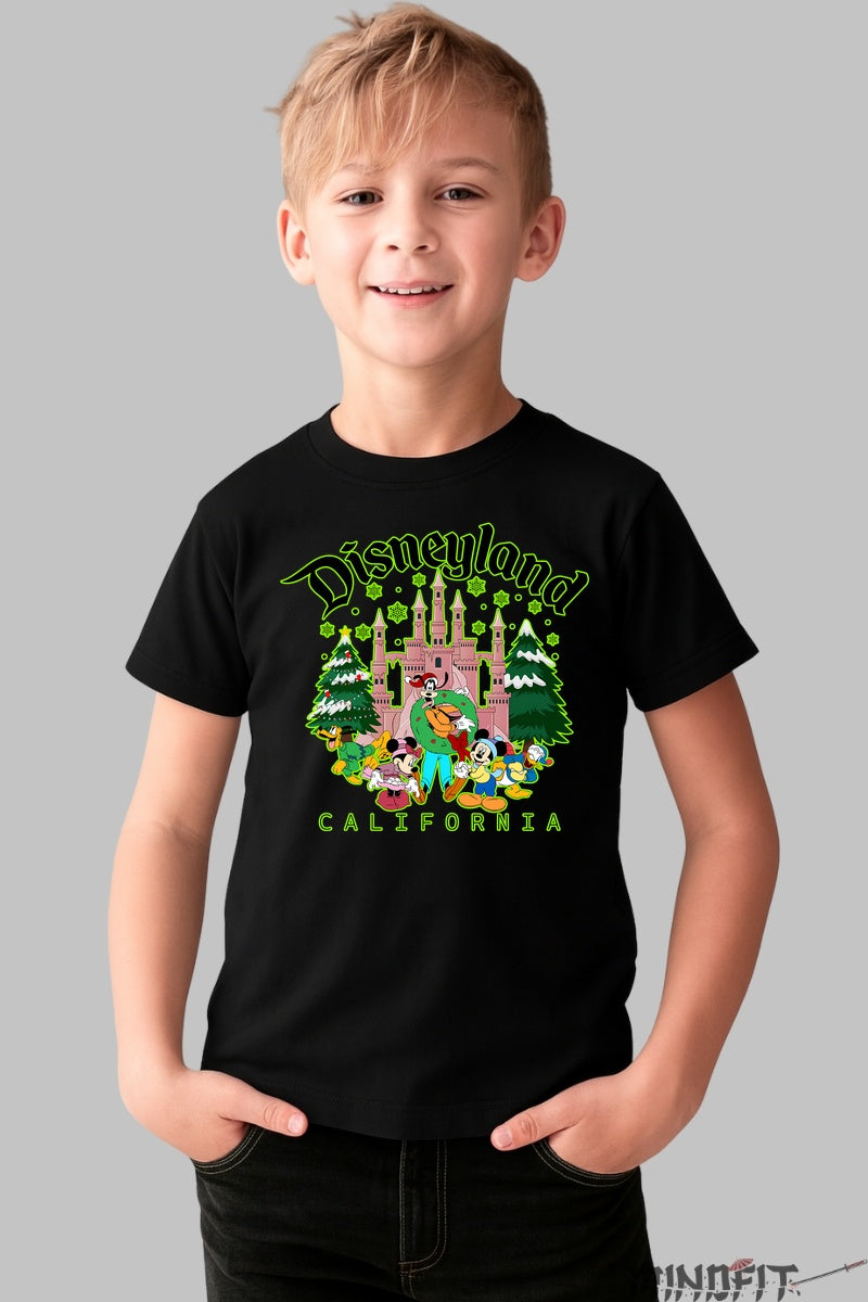 Tricou Disney Copii - Castelul Magic din California baiat negru