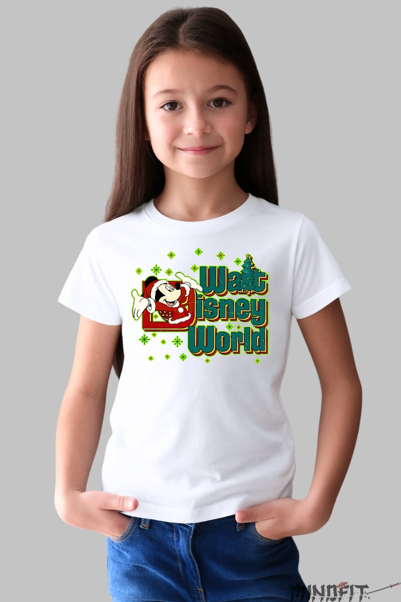 Tricou Disney Copii - Minnie Vesela la Walt Disney World fata alb