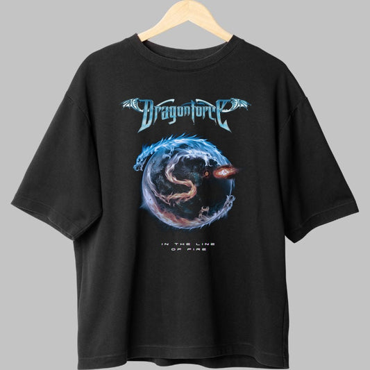 Tricou Dragonforce - In the Line of Fire fata