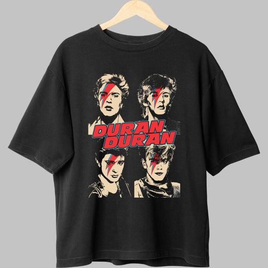 Tricou Duran Duran - New Wave Portrait Edition fata