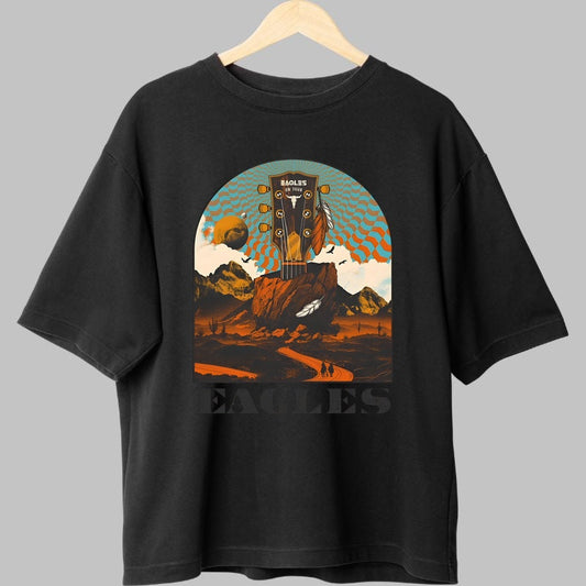 Tricou Eagles On Tour - Desert Psychedelic fata