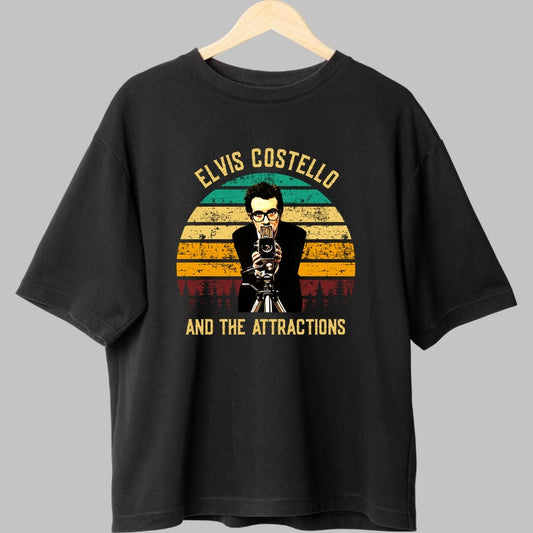 Tricou Elvis Costello - Retro Attractions Vibes fata