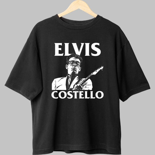 Tricou Elvis Costello - Stilul rebel al rockului britanic fata