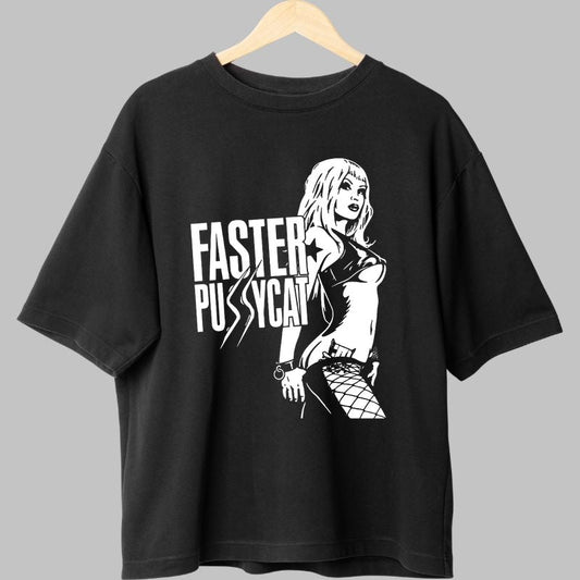Tricou Faster Pussycat - Glam Sleaze Icon fata