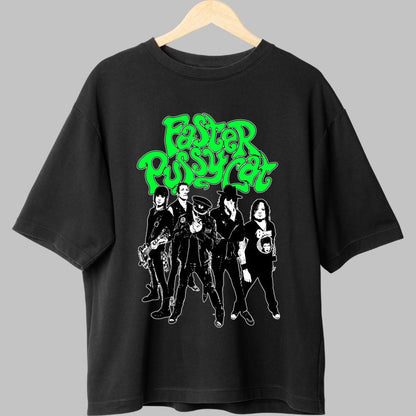 Tricou Faster Pussycat - Rock Glam Anii -80 fata
