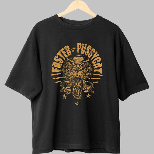 Tricou Faster Pussycat - Wild Rock Vibes fata