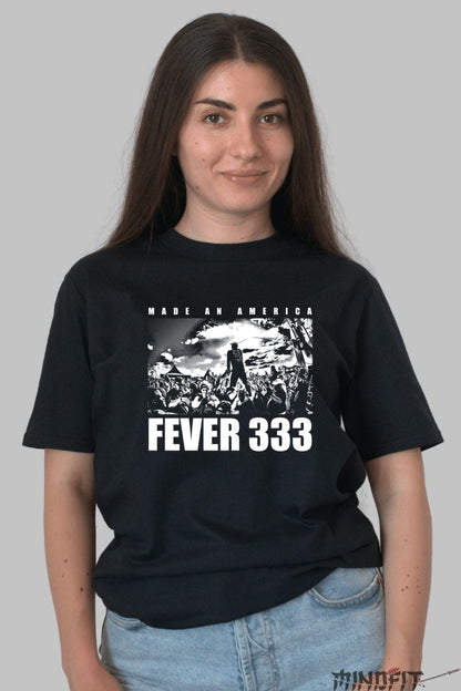 Tricou Fever 333 - Made an America Live dama negru