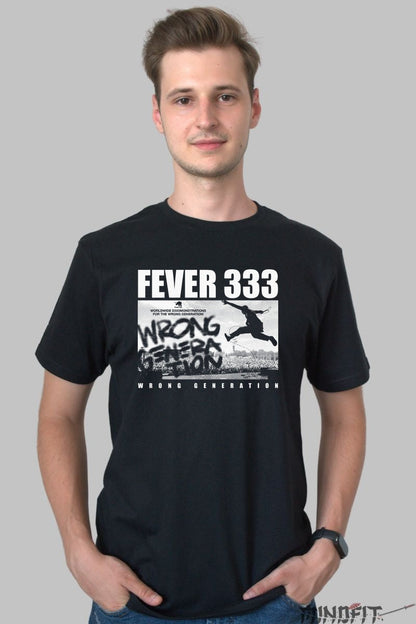Tricou FEVER 333 - Wrong Generation barbat negru