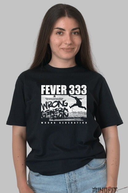Tricou FEVER 333 - Wrong Generation dama negru
