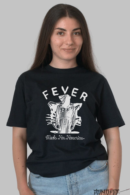 Tricou FEVER - Made in America dama negru