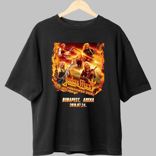 Tricou Firepower Judas Priest - Concert Legendar Budapesta fata