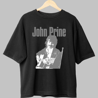 Tricou Folk John Prine - Portret Clasic fata