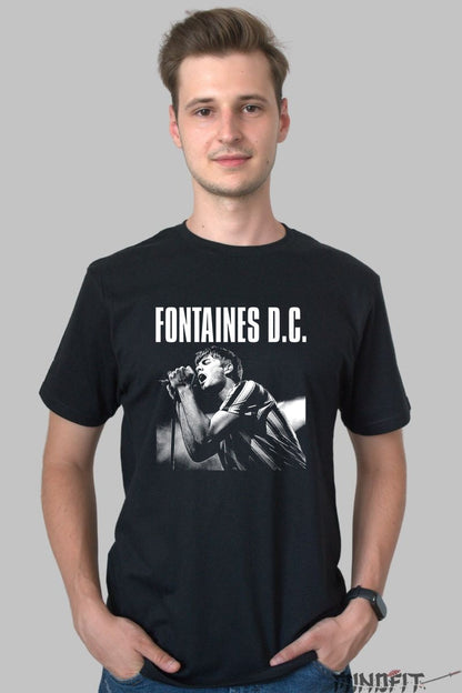 Tricou Fontaines D.C. - Energie Post-Punk Irlandeza barbat negru