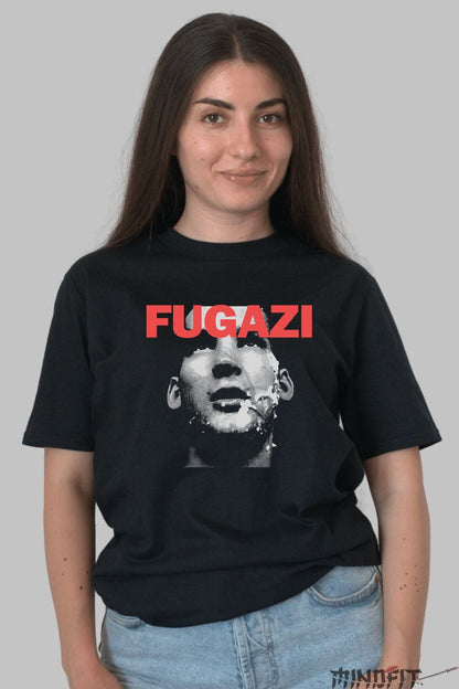 Tricou Fugazi - Art Graphic Intense dama negru