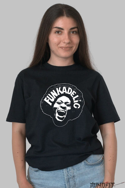 Tricou Funkadelic - Vibe Psihedelic Anii -70 dama negru
