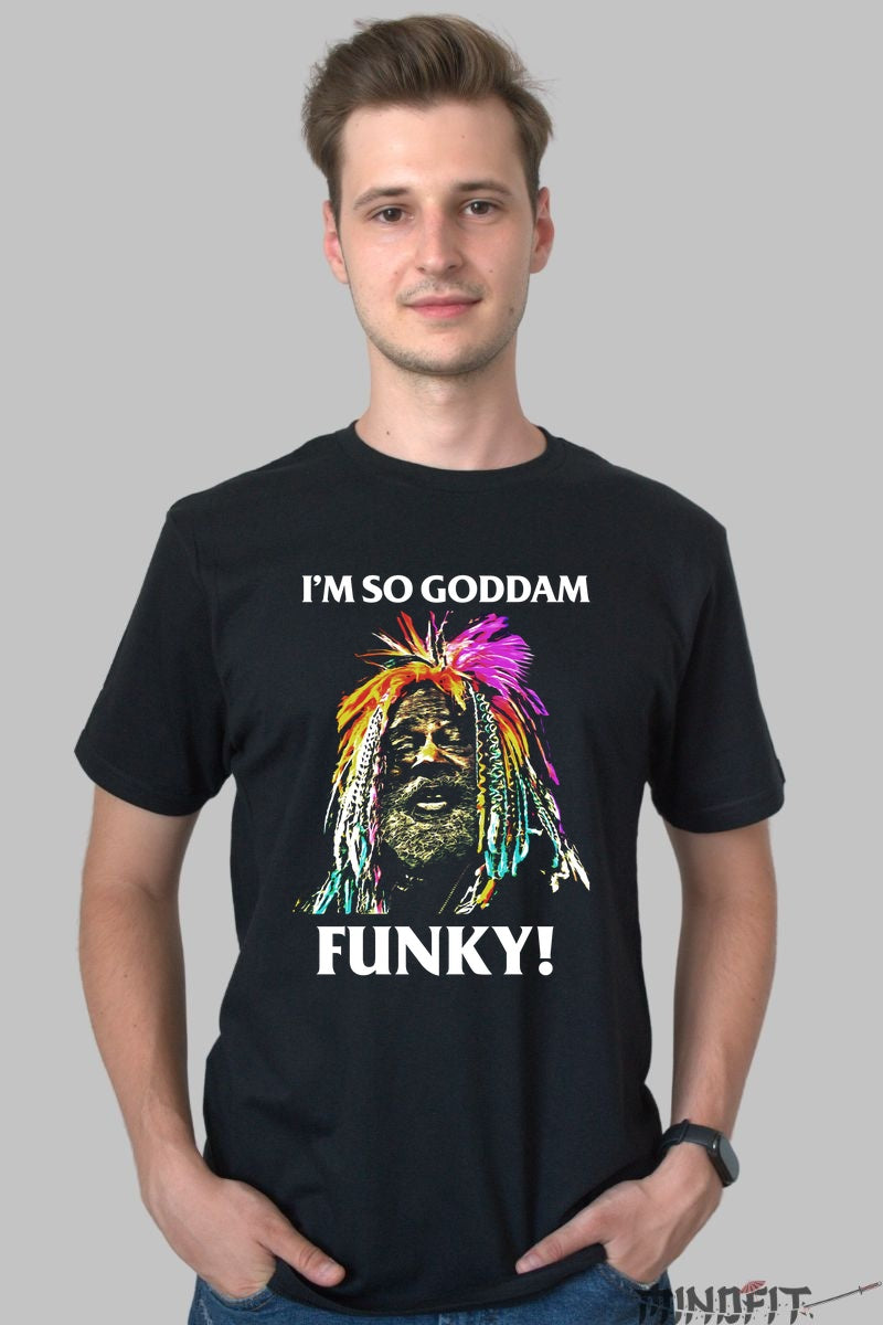 Tricou Funky Vibes - I-m So Goddam Funky barbat negru