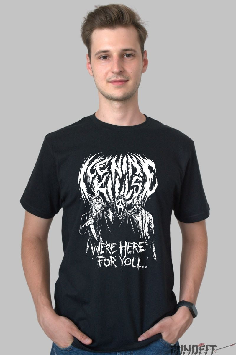 Tricou Genuine Killers - Horror Icons Edition barbat negru