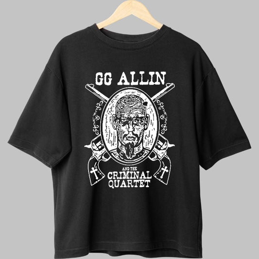 Tricou GG Allin - Criminal Quartet Legacy fata