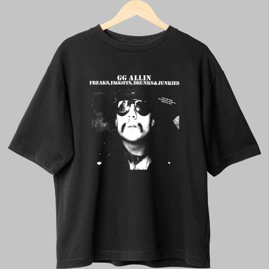 Tricou GG Allin - Freaks, Drunks & Junkies fata
