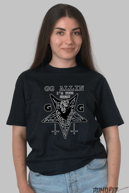Tricou GG Allin - I'm Your Enemy dama negru