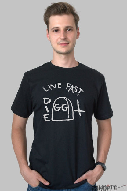 Tricou GG - Live Fast Die Underground barbat negru