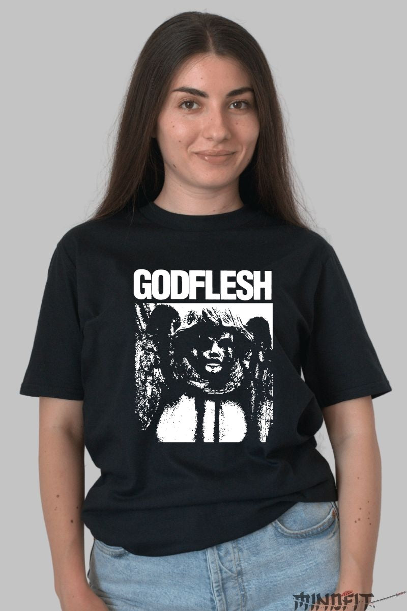 Tricou Godflesh - Iconic Industrial Graphic dama negru