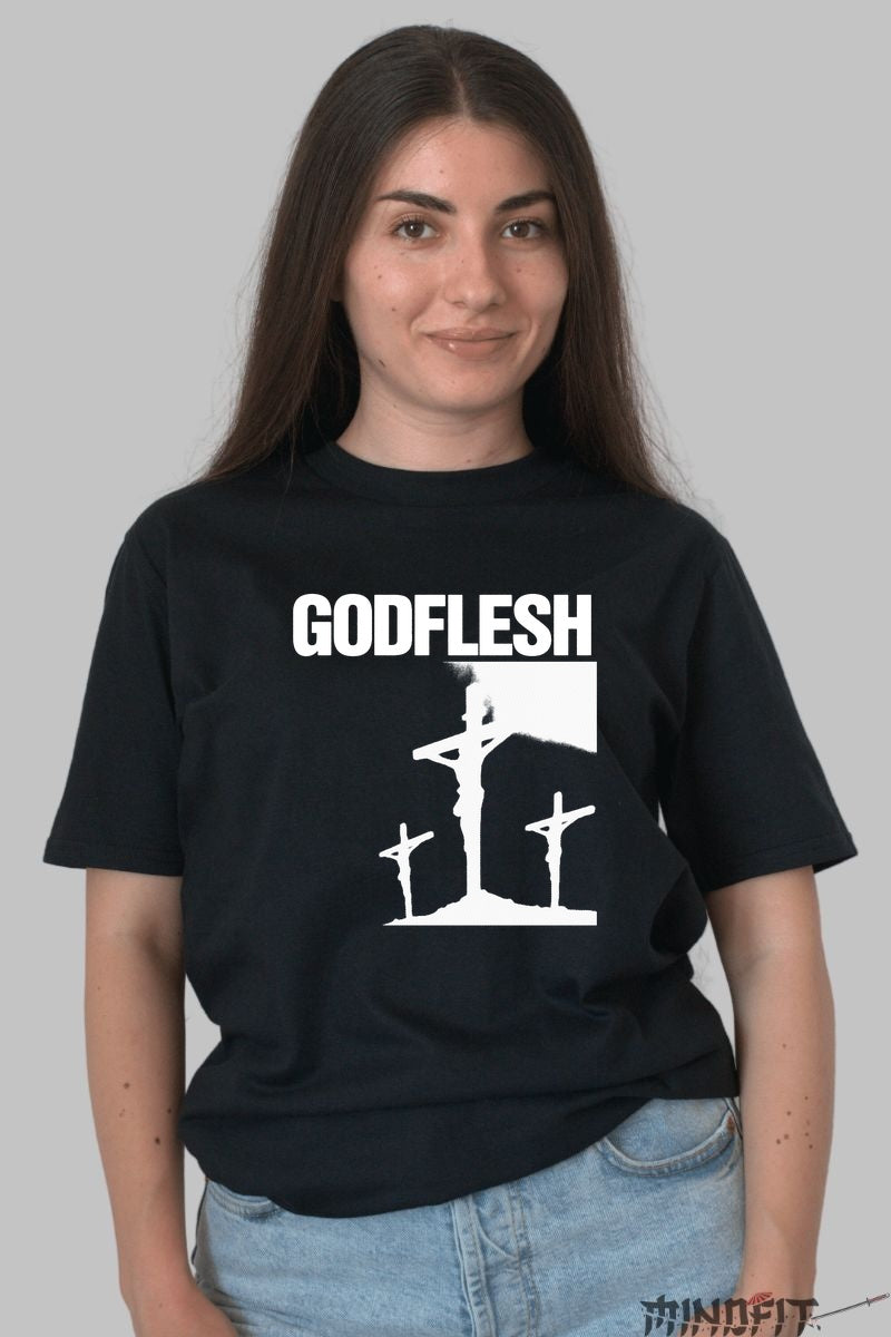 Tricou Godflesh - Industrial Metal Iconic dama negru