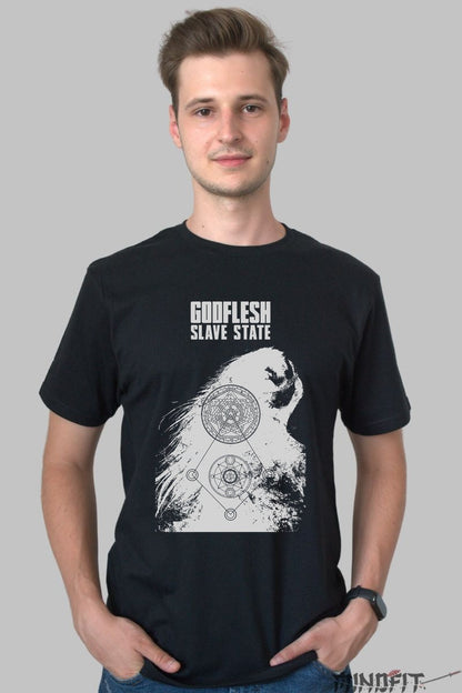 Tricou Godflesh - Slave State Industrial Art barbat negru