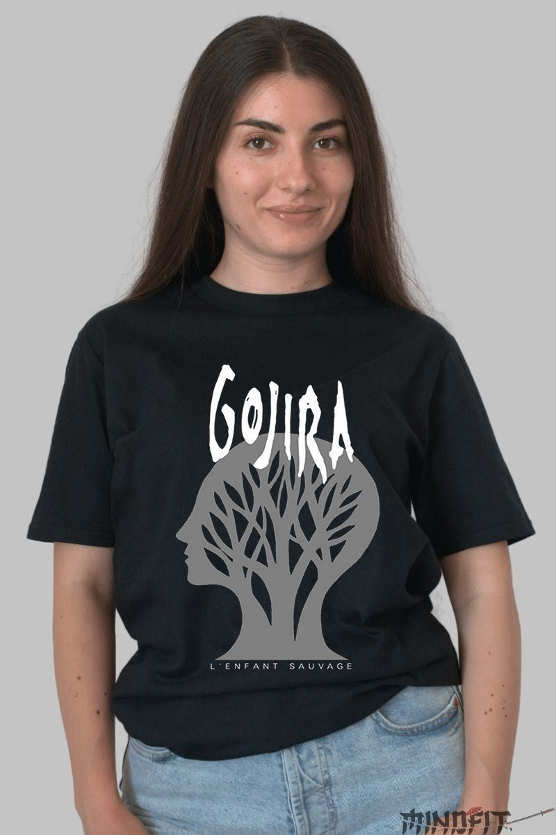 Tricou Gojira - L-Enfant Sauvage Design dama negru