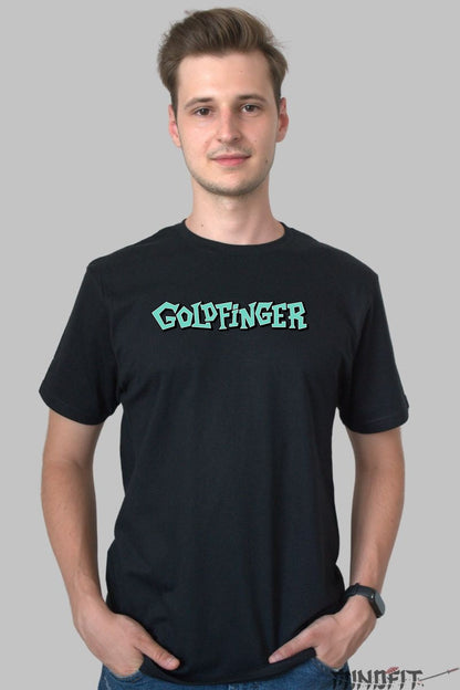 Tricou Goldfinger - Spirit Punk Californian barbat negru