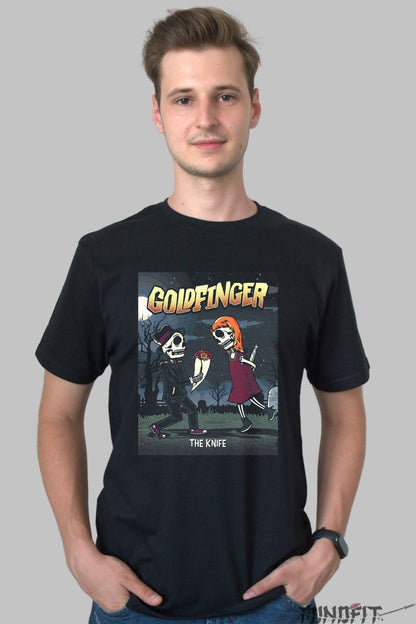 Tricou Goldfinger - The Knife Edition barbat negru