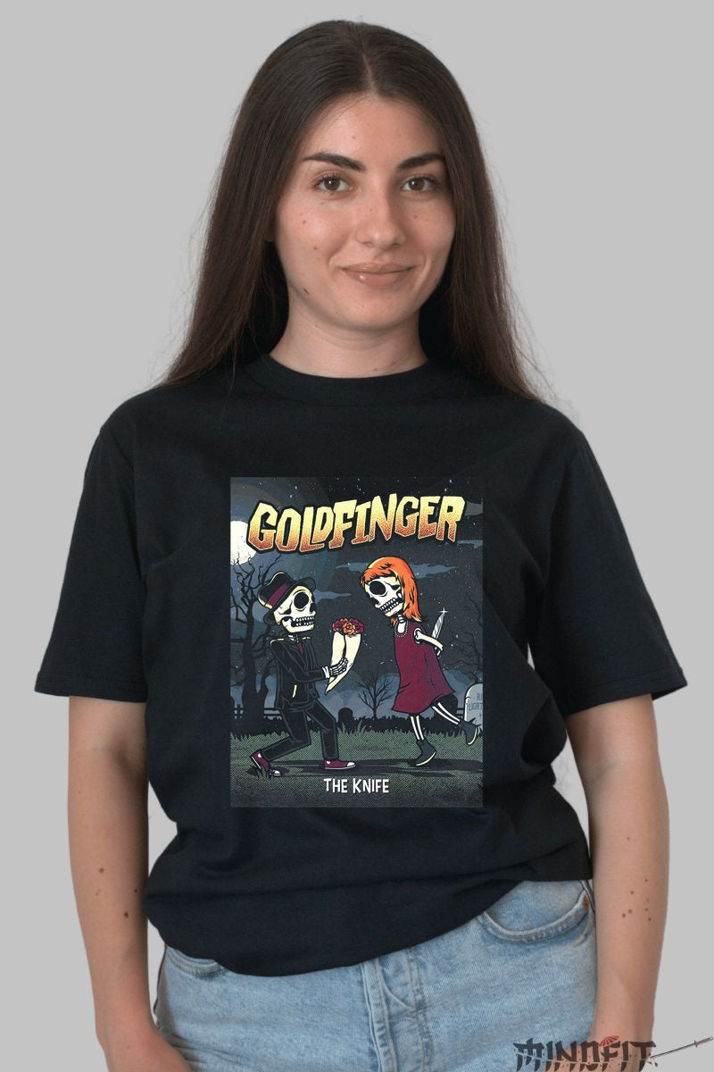 Tricou Goldfinger - The Knife Edition dama negru
