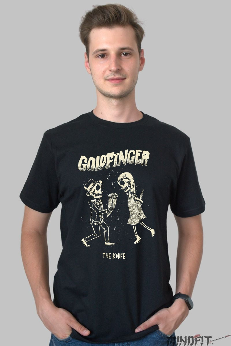 Tricou Goldfinger - The Knife Ska Vibes barbat negru