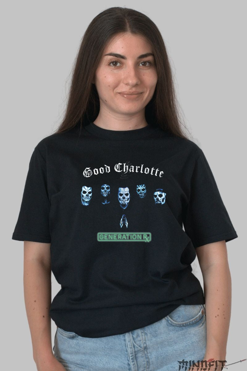 Tricou Good Charlotte - Generation Rx Skull Design dama negru