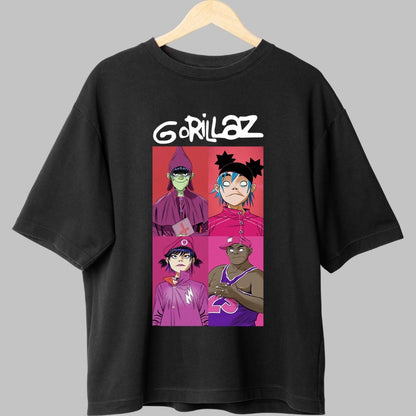 Tricou Gorillaz - Cartoon Legends Portrait fata