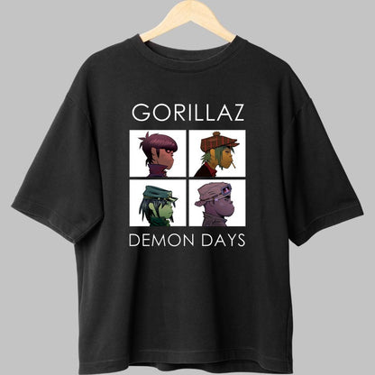 Tricou Gorillaz - Demon Days Iconic Look fata