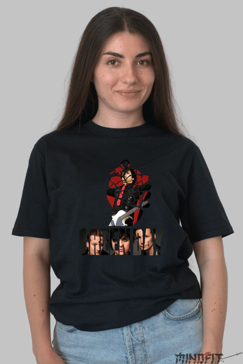 Tricou Green Day - Energie Punk Legendara dama negru