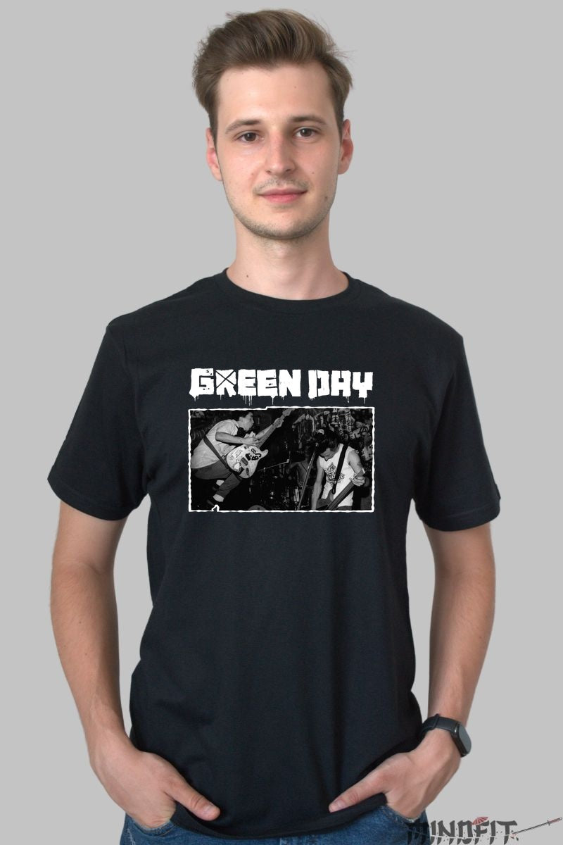Tricou Green Day - Punk Stage Energy barbat negru
