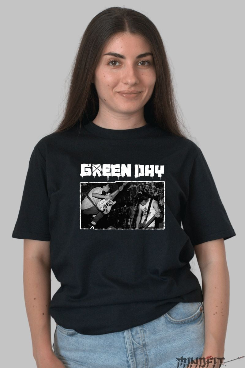Tricou Green Day - Punk Stage Energy dama negru