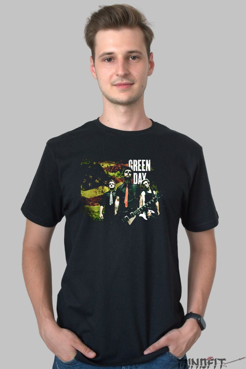 Tricou Green Day - Spirit Punk Rock barbat negru